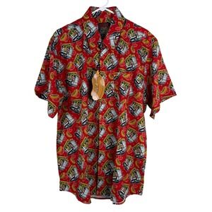 Dixxon Flannel Co. Sausage Fest Party Shirt Mens XL Hot Dog Food Truck Button Up